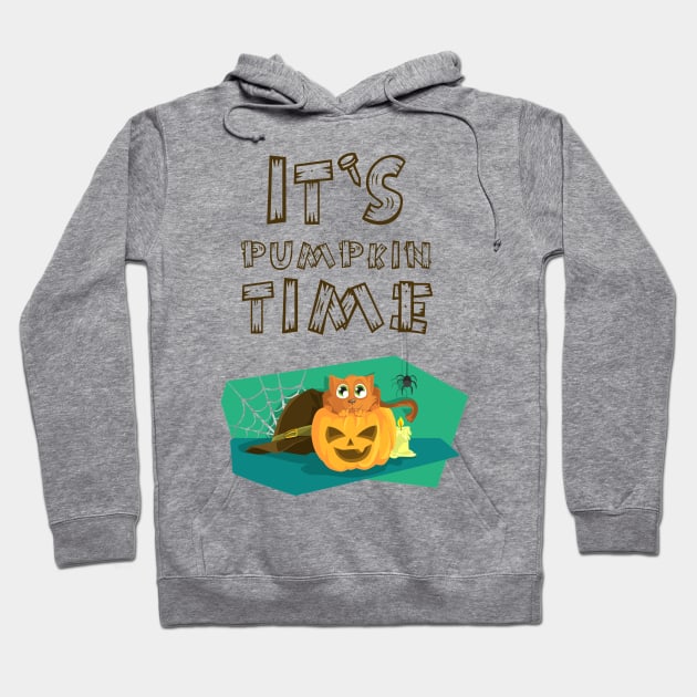 IT`S PUMPKIN TIME Halloween Gift Hoodie by evergreen_brand